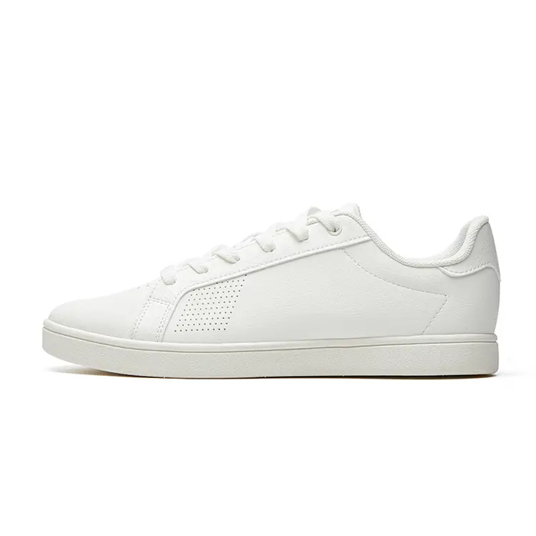 Custom Logo Simple Fashion Daily Styles Unisex Zapatos Sapatos Flat Sneaker Women Casual White Shoe